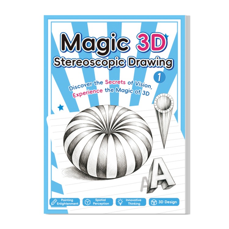 Англиско издание 3D стереоскопска книга за цртање