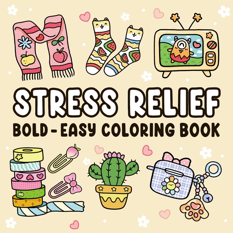 Cartoon Pattern Kids Coloring Book