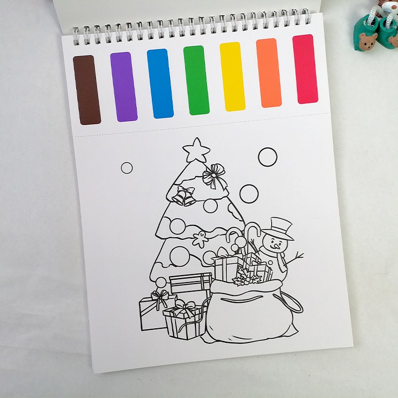 All-in-One Watercolor Coloring Book Set